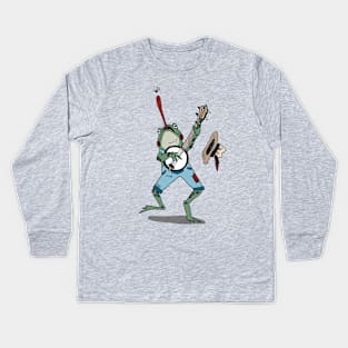 Banjo Frog Kids Long Sleeve T-Shirt